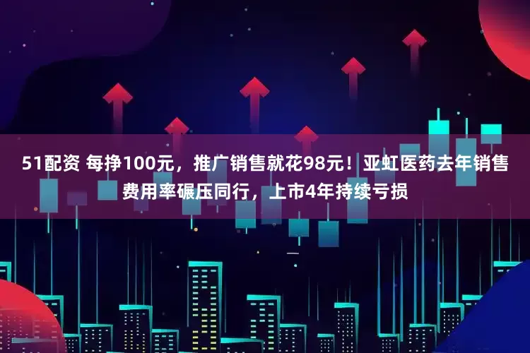 51配资 每挣100元，推广销售就花98元！亚虹医药去年销售费用率碾压同行，上市4年持续亏损